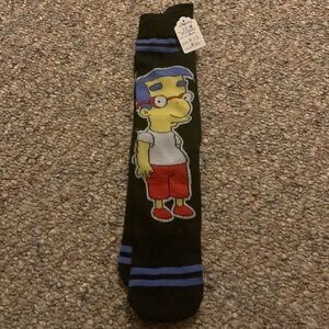 2/$20 The Simpsons Millhouse And Donuts Socks